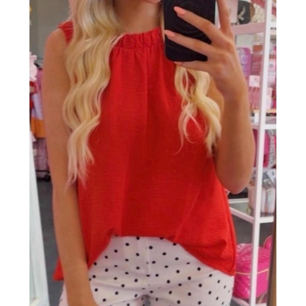 NEW UMGEE beach walk flowy top in red